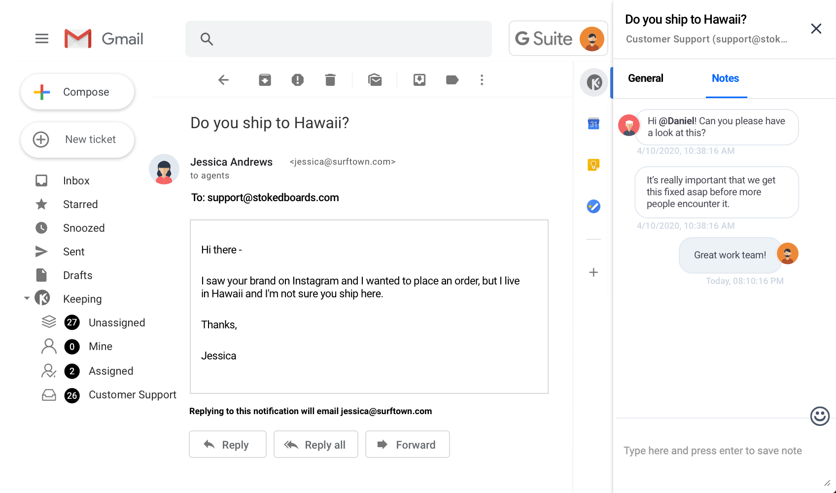 Hiver Integrate into Gmail