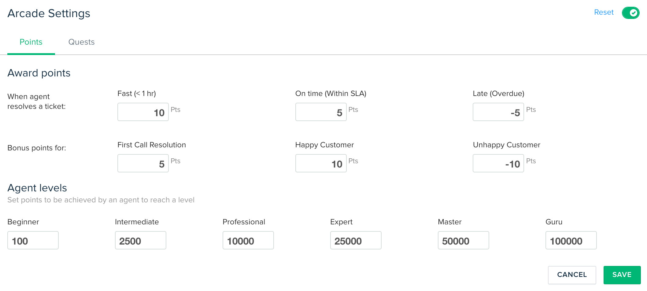 Freshdesk Arcade Settings | DV blog